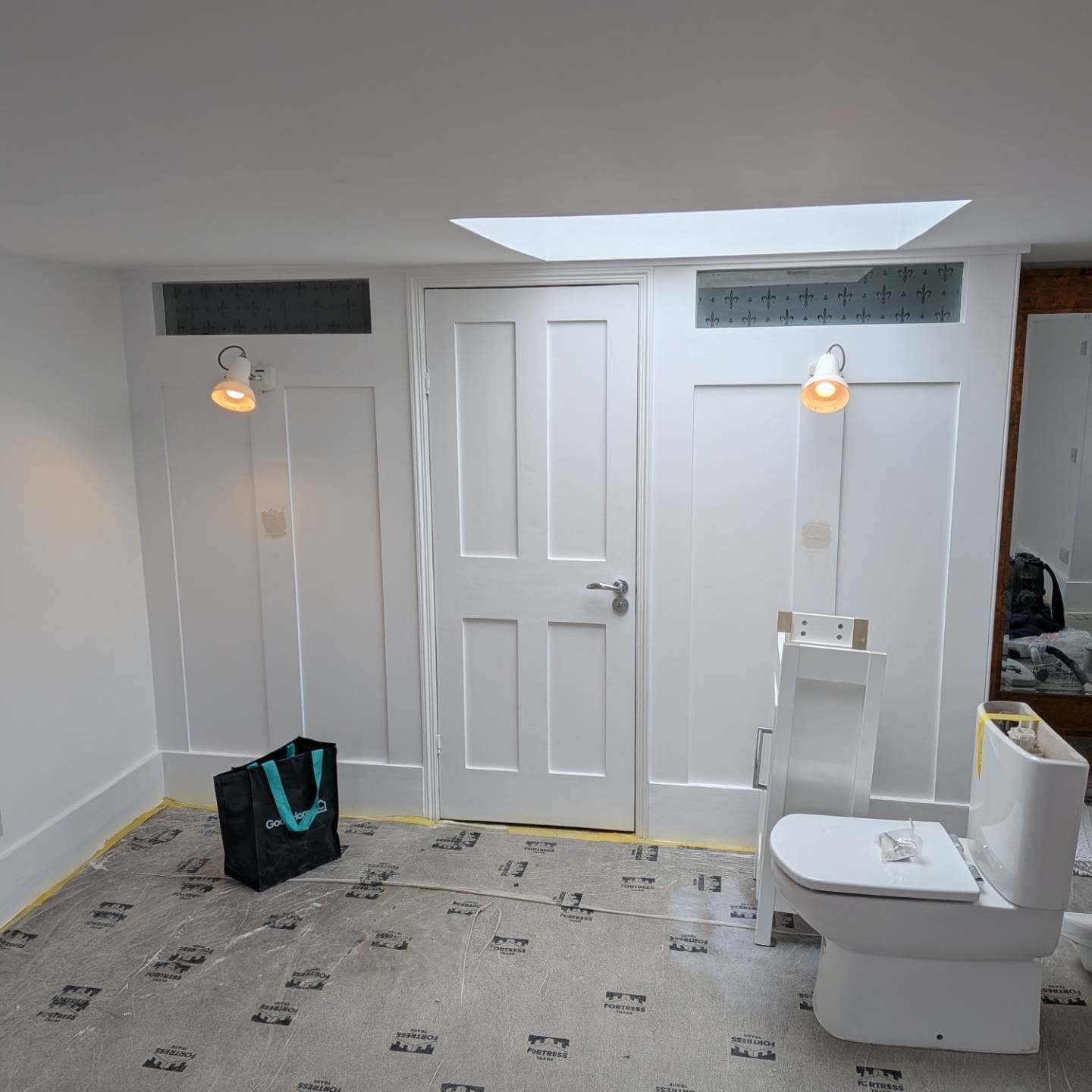 Wall Light Relocation and Radiator Fit